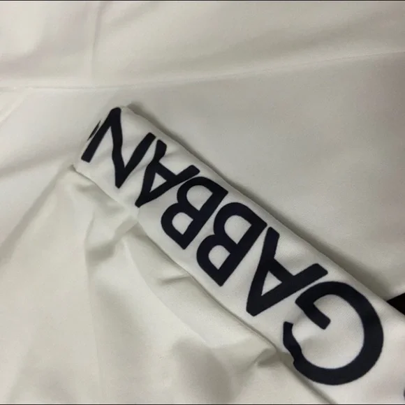 White Dolce & Gabbana Inspired Cami Crop Top & Stretchy Pants Outfit - Picture 11 of 13